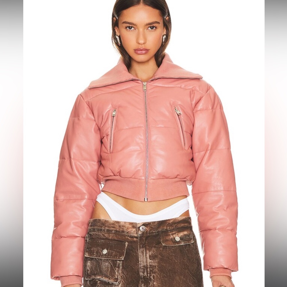 NWT LAMARQUE Livia Cropped Jacket in Old Rose